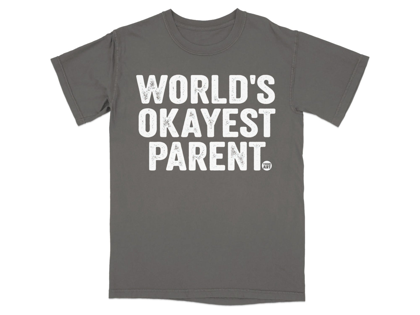 World's Okayest Parent Graphic T-Shirt Trendy Apparel