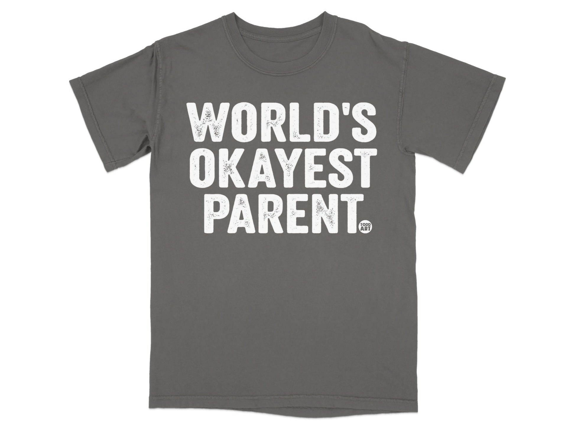 World's Okayest Parent Graphic T-Shirt Trendy Apparel