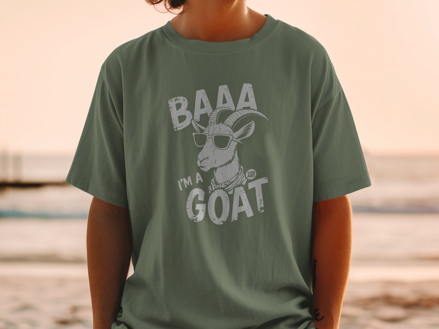 Baaa I'm a Goat Graphic Design T-Shirt