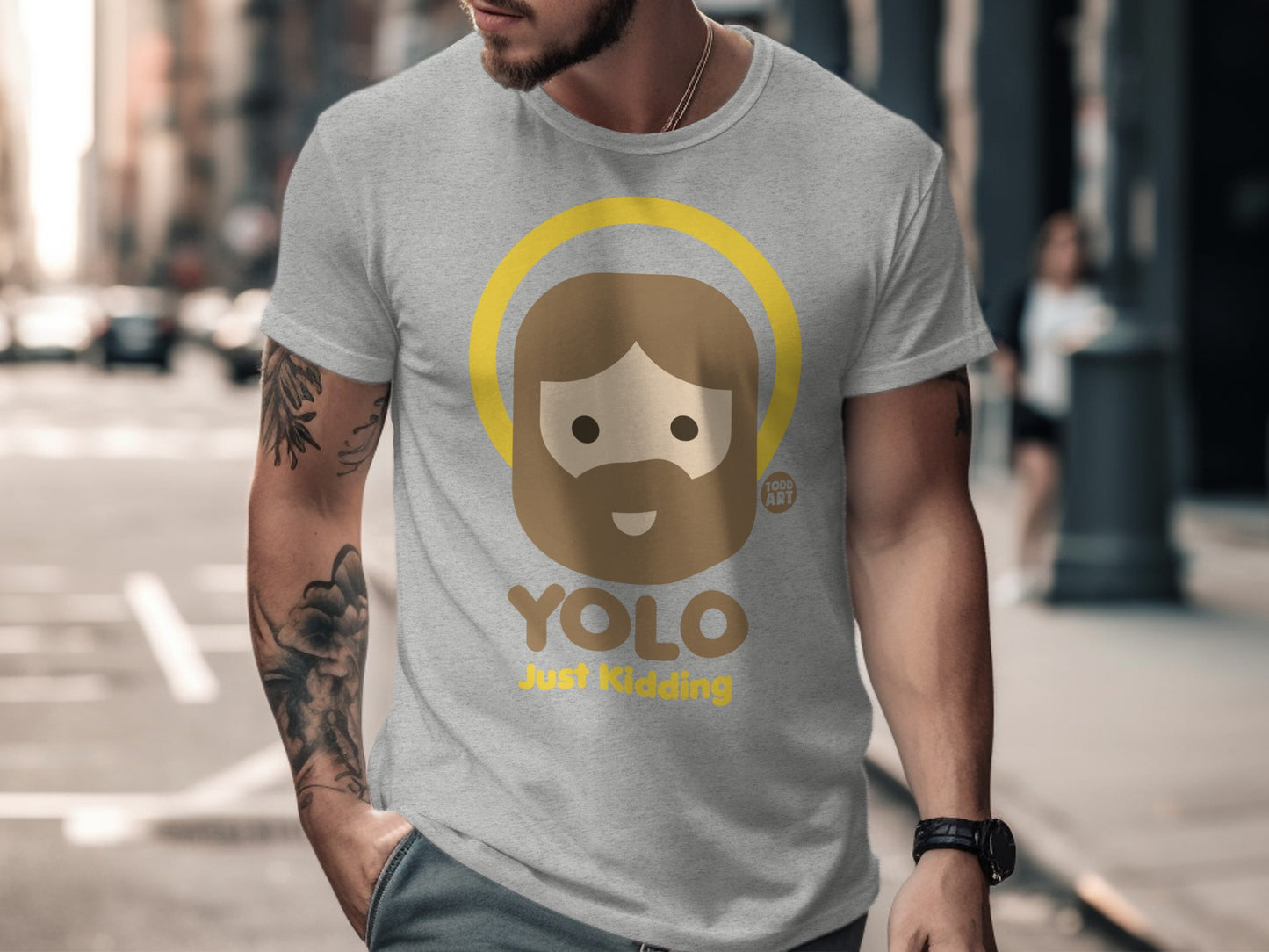 YOLO Just Kidding Graphic T-Shirt for Casual Wear