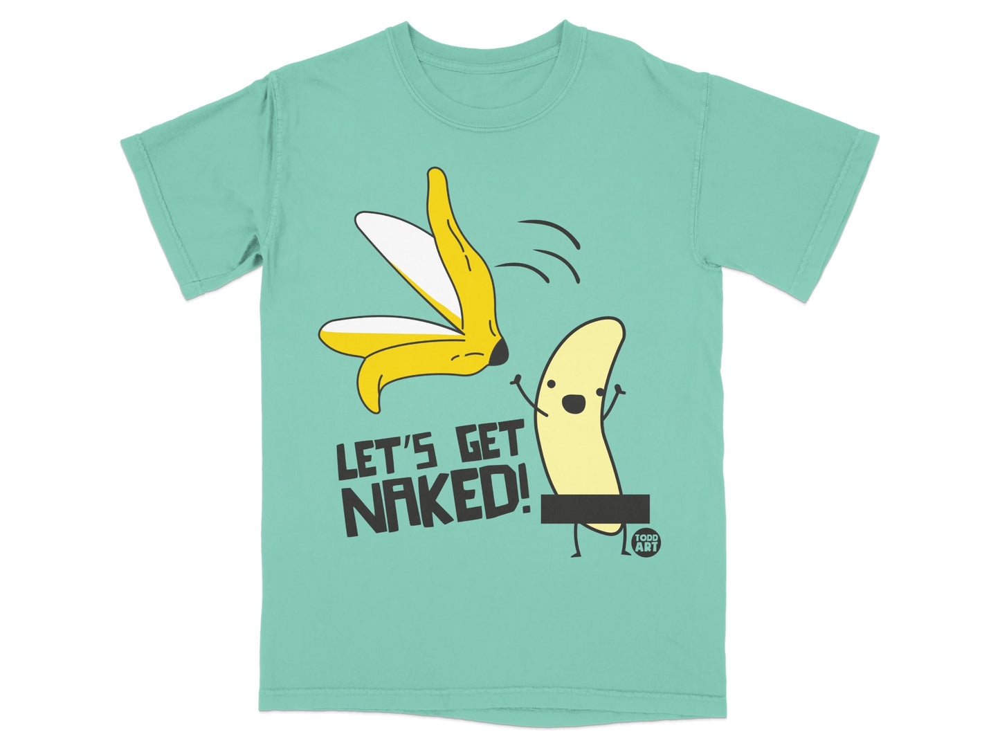 Funny Peeled Banana Lets Get Naked Graphic product type