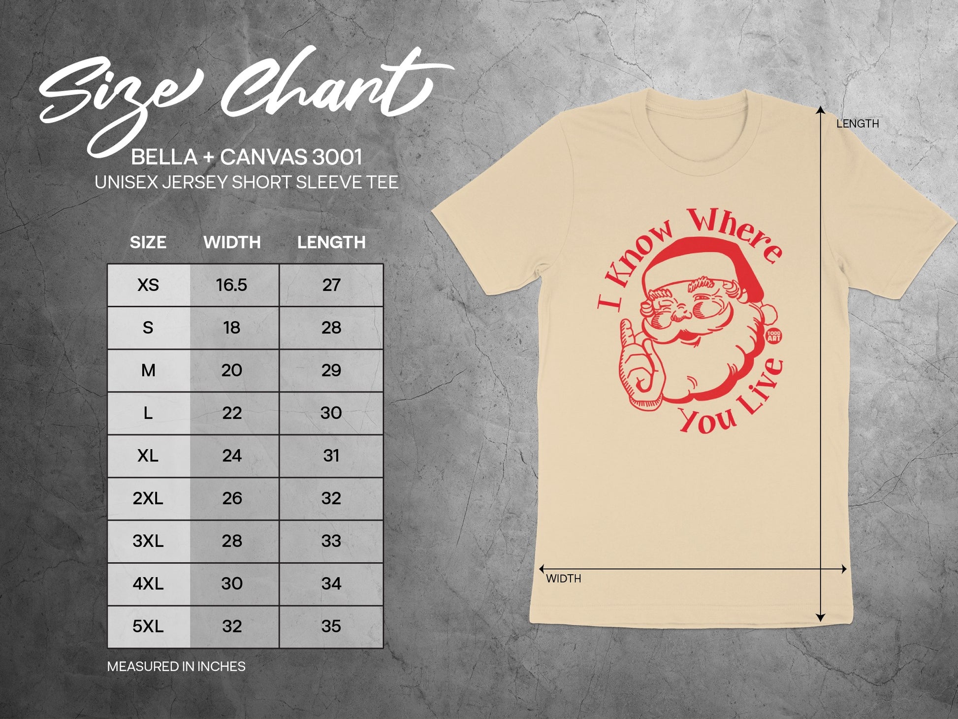 I Know Where You Live Santa Unisex Tee