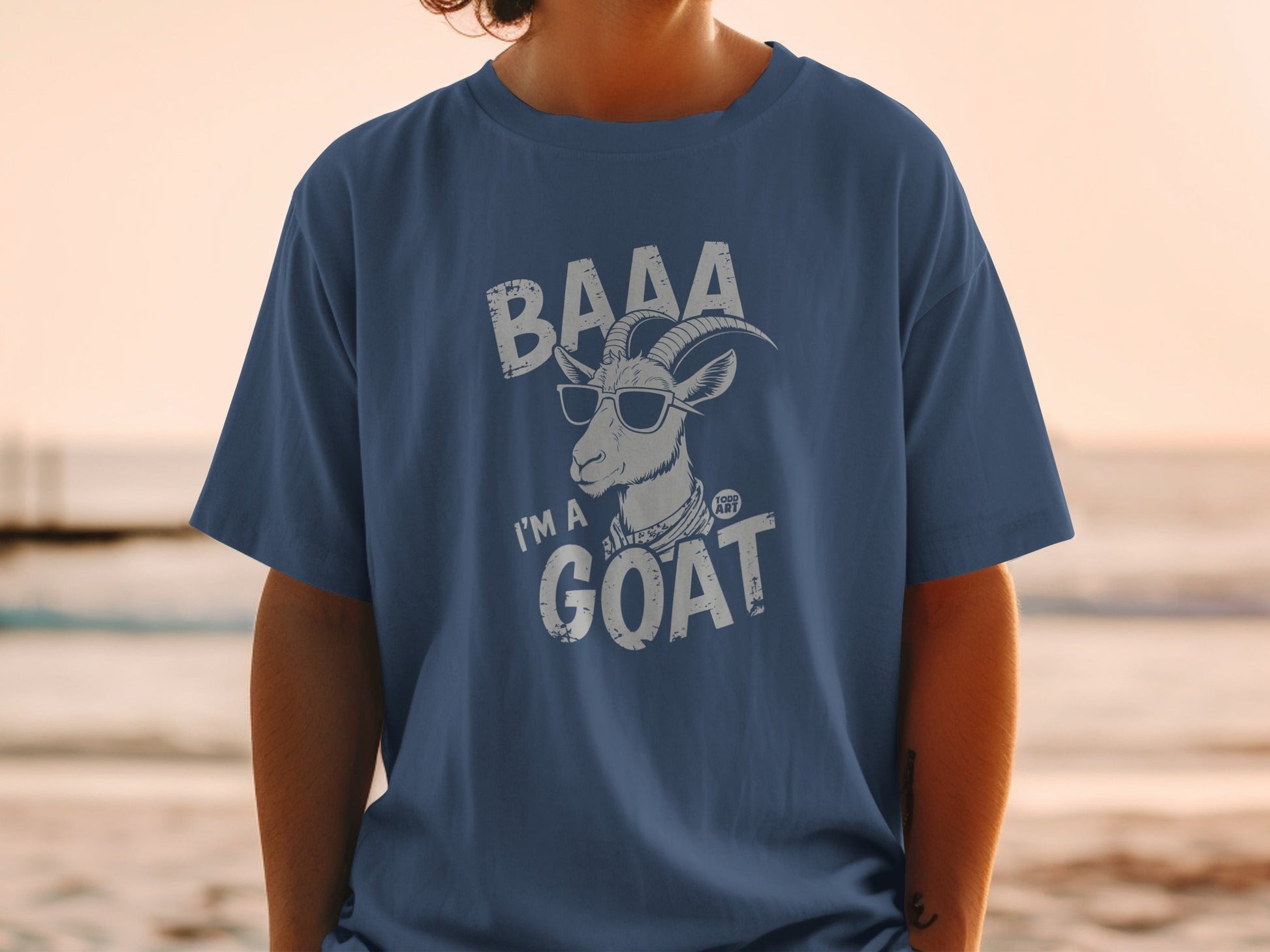 Baaa I'm A Goat Funny Graphic T-Shirt Fun Animal Tee