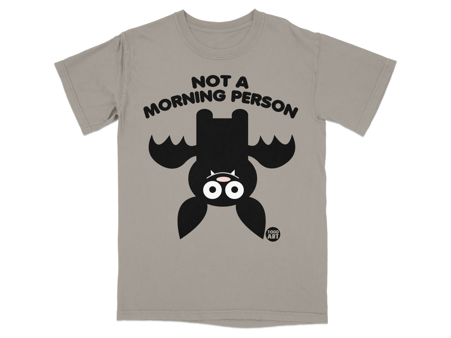 Not a Morning Person Funny Bat Character T-shirt