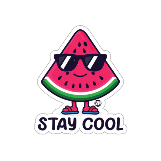 Stay Cool Watermelon with Sunglasses Sticker