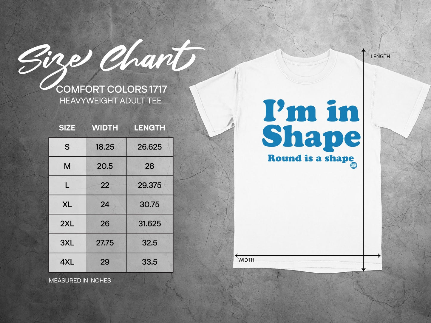 I'm in Shape Round is a Shape Heavyweight Adult Tee