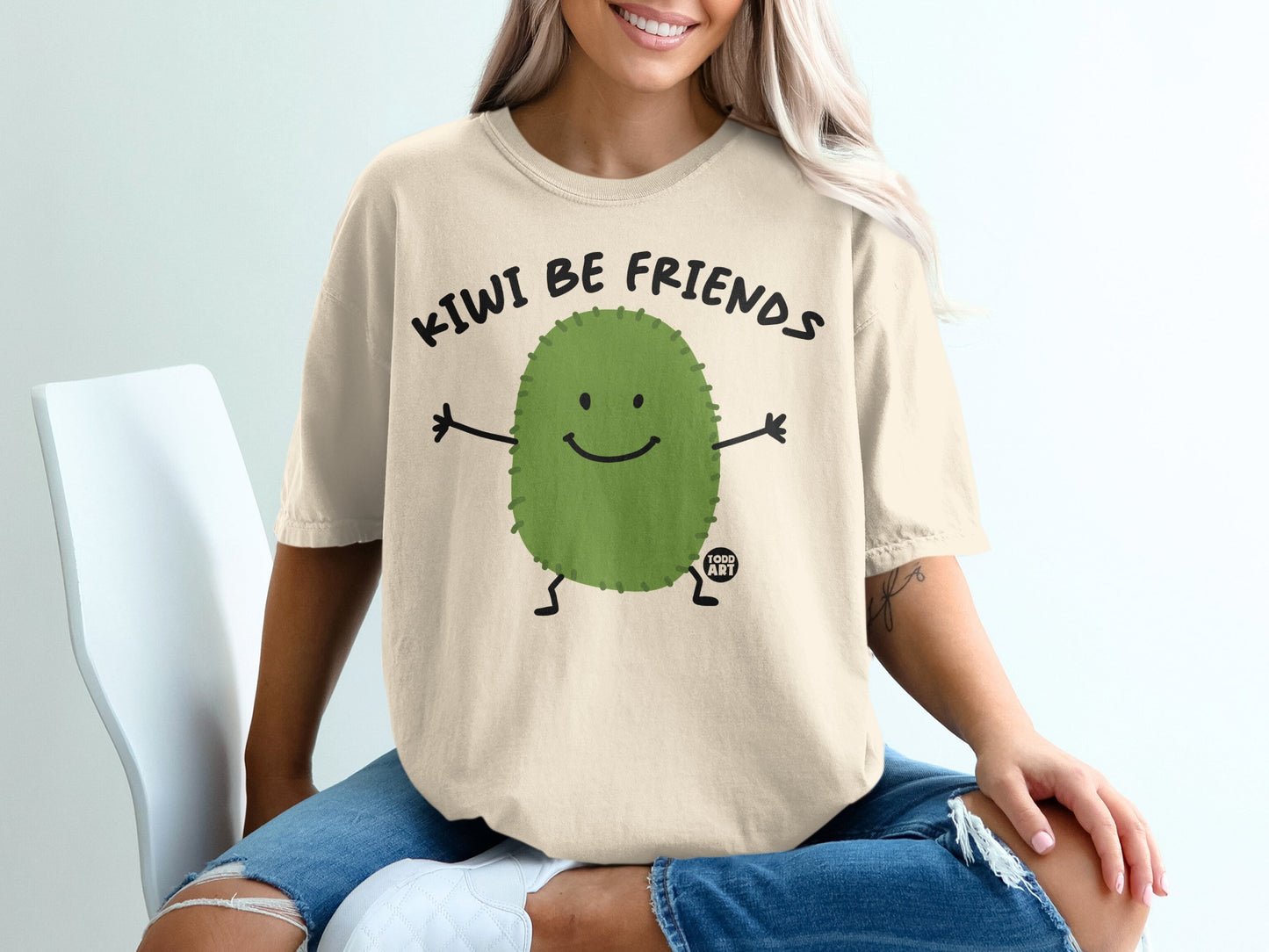 KIWI BE FRIENDS Cute Fruit Character Smiling product type