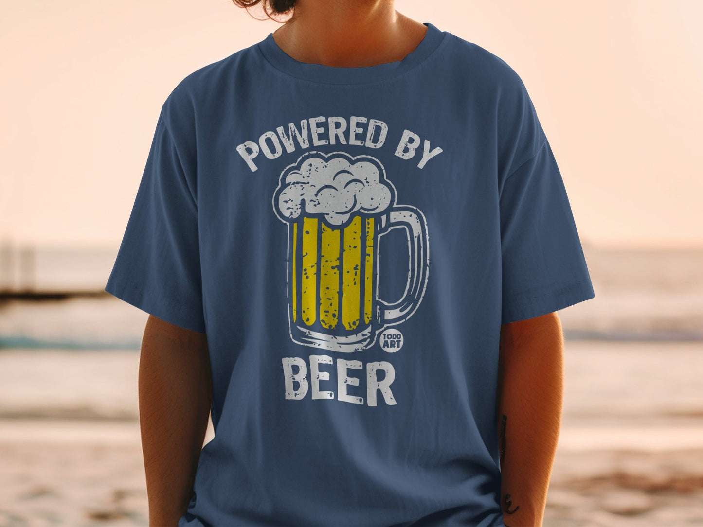 Powered by Beer Graphic T-Shirt