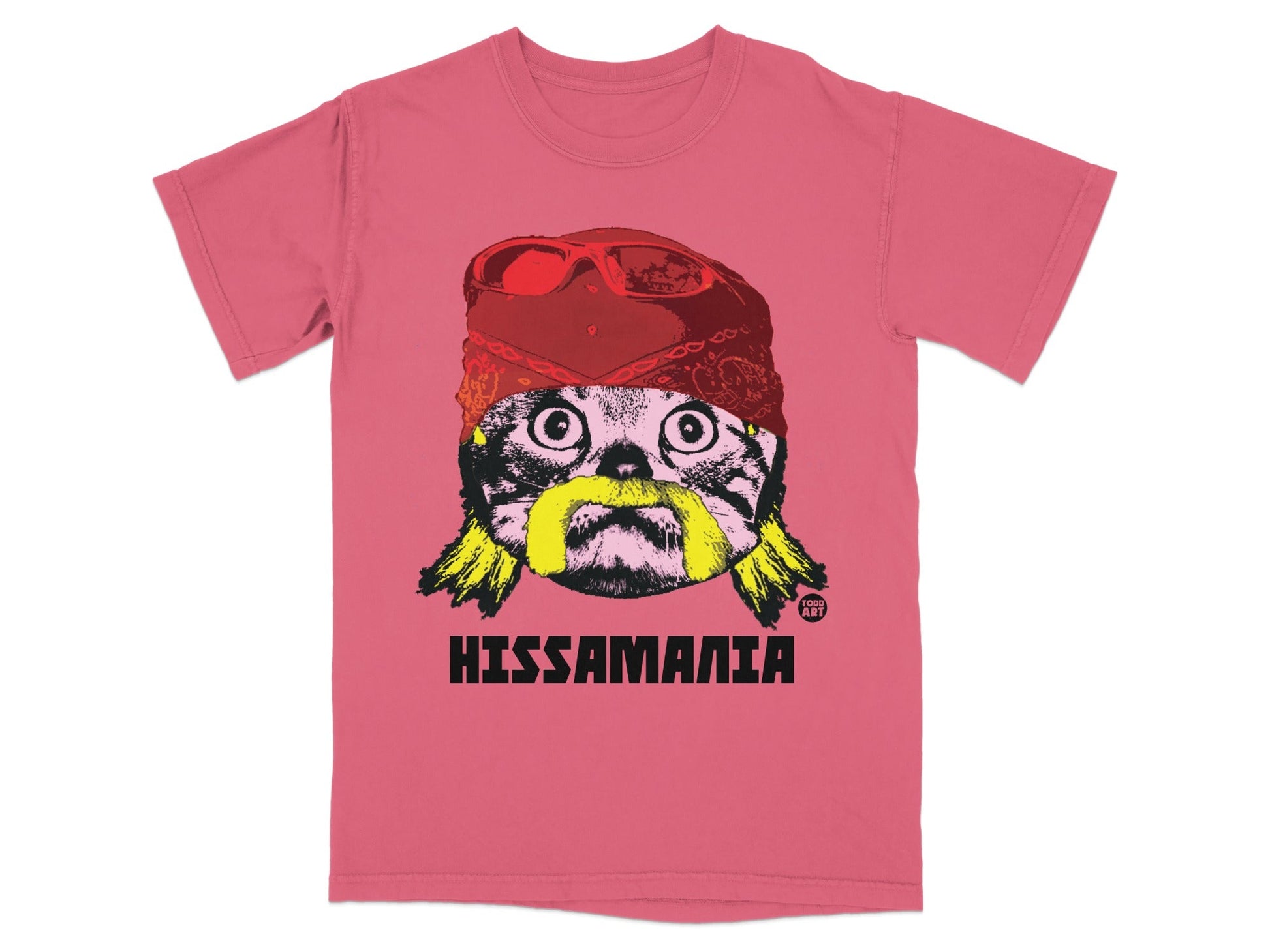 Hissamania Cat Graphic T-Shirt Fun Animal Design Top