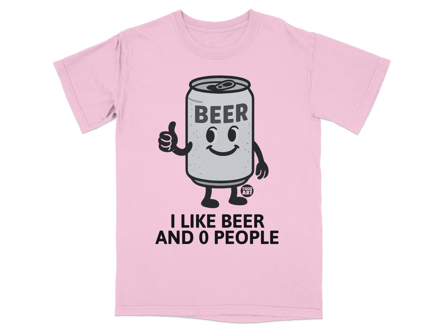 I Like Beer and 0 People Funny Graphic T-Shirt