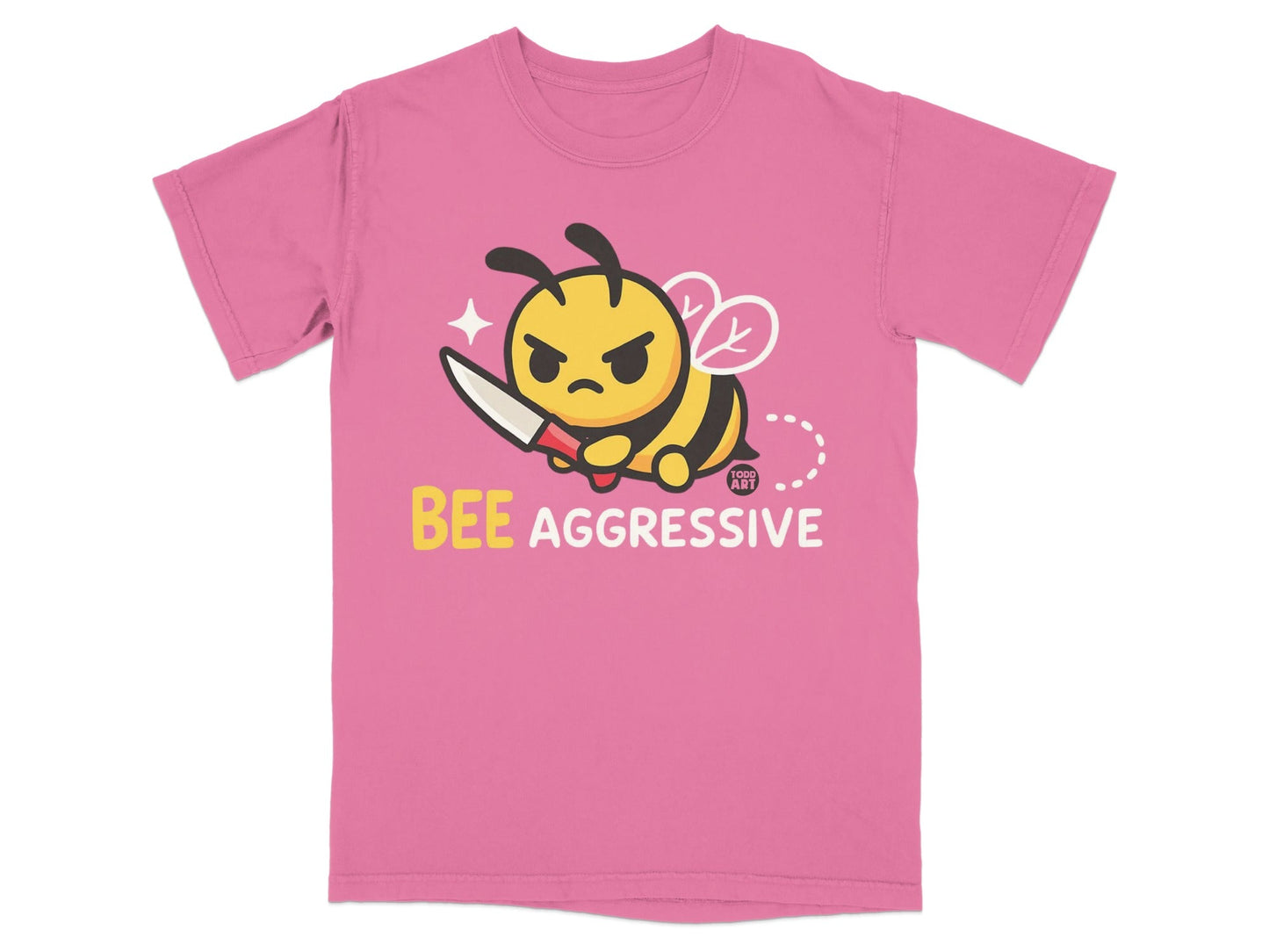 Bee Aggressive Todd Art Graphic T-shirt