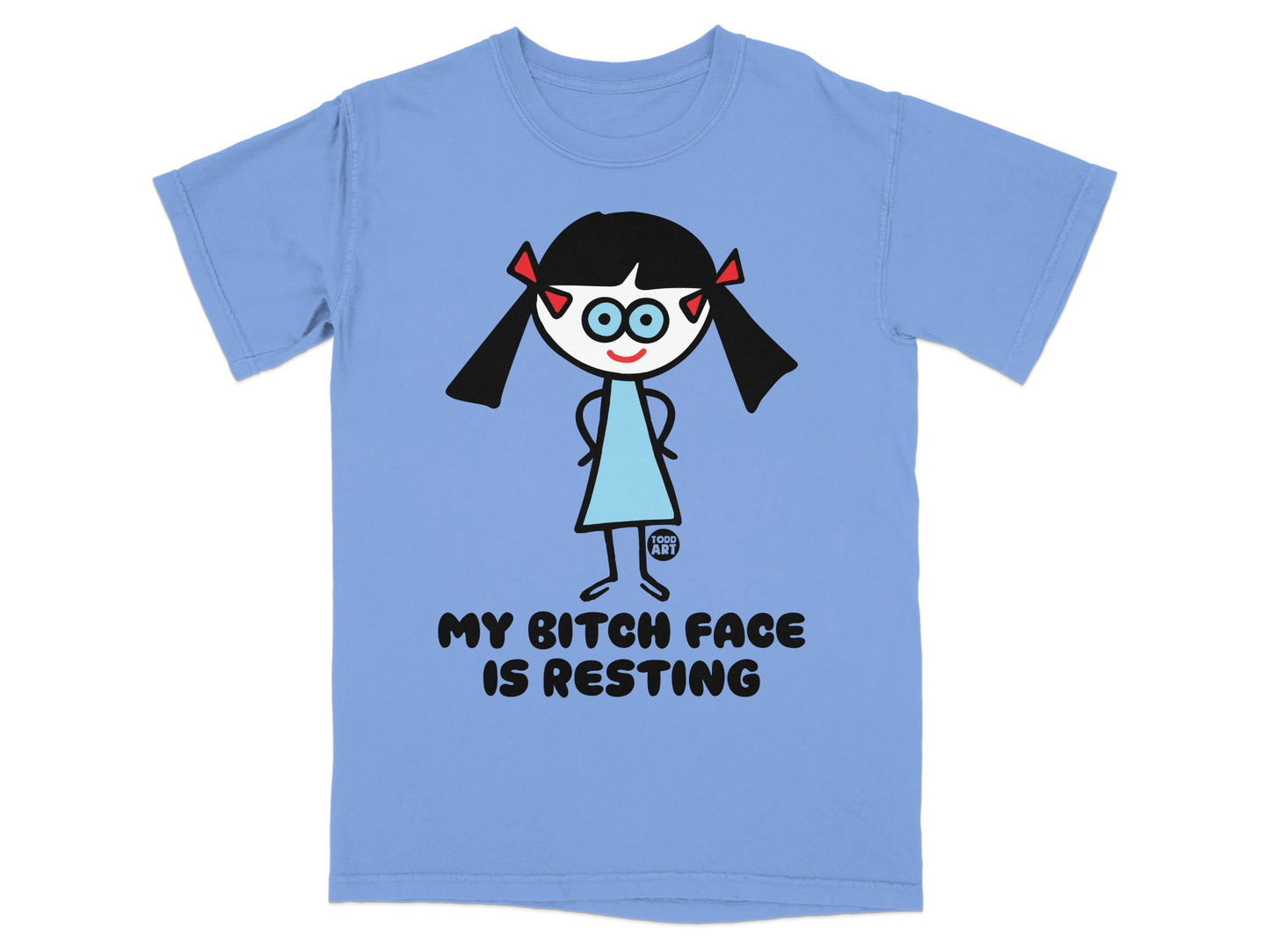 My Bitch Face Is Resting Funny Graphic Tee