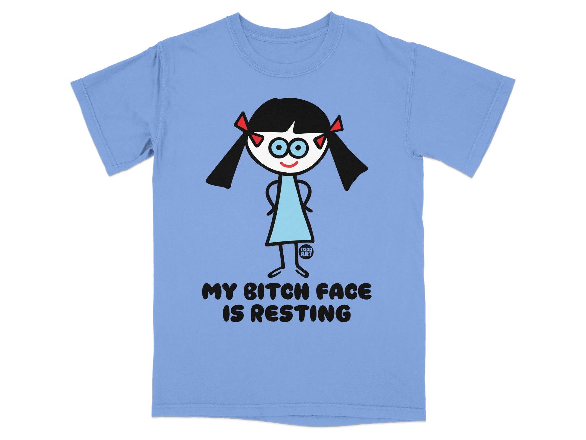 My Bitch Face Is Resting Funny Graphic Tee