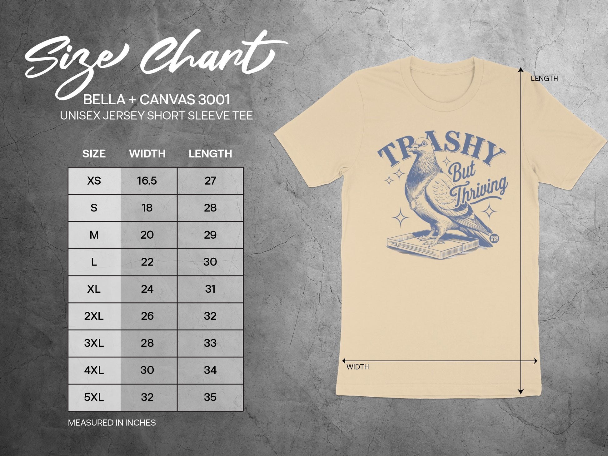 Trashy But Thriving Bella+Canvas Jersey Tee Shirt