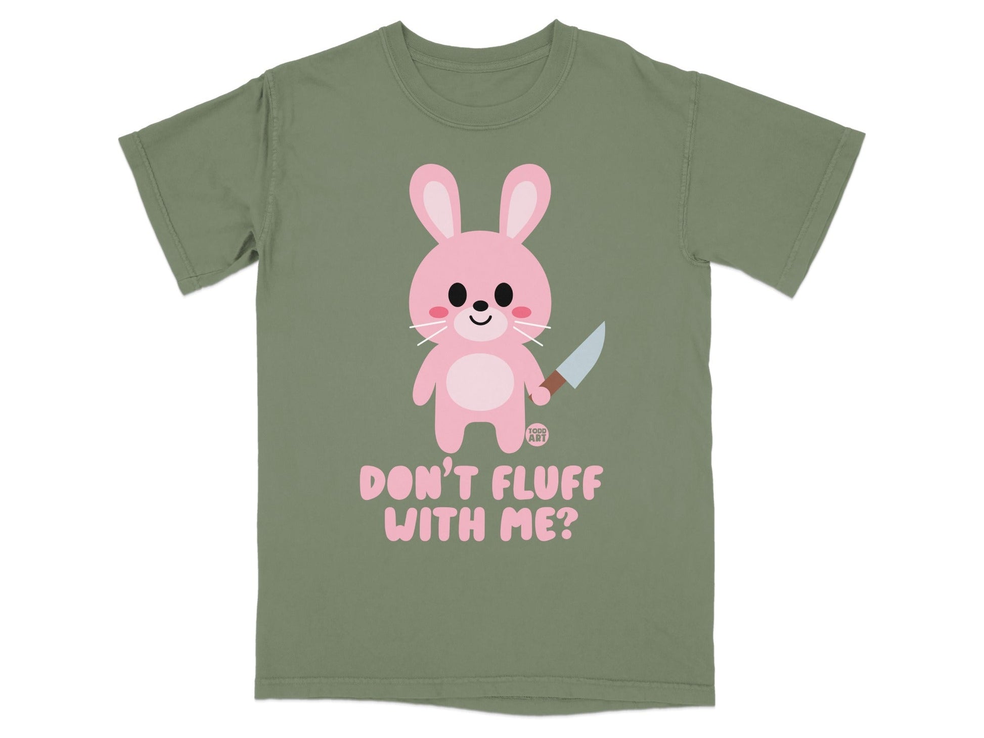 Don't Fluff With Me Bunny Graphic T-Shirt