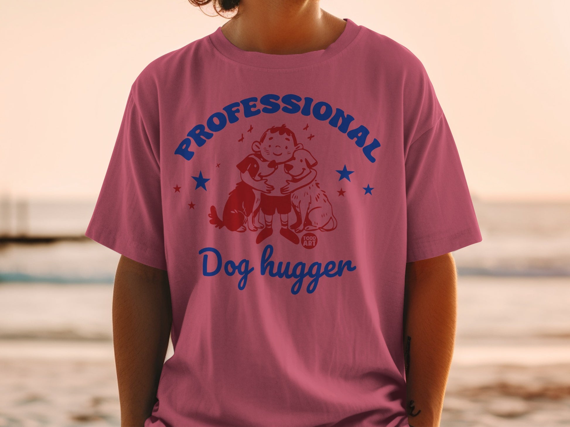 Professional Dog Hugger Graphic T-Shirt