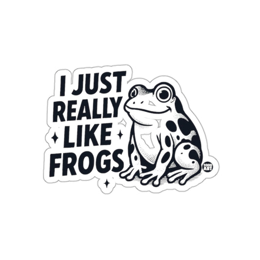 I Just Really Like Frogs Unique Graphic Sticker