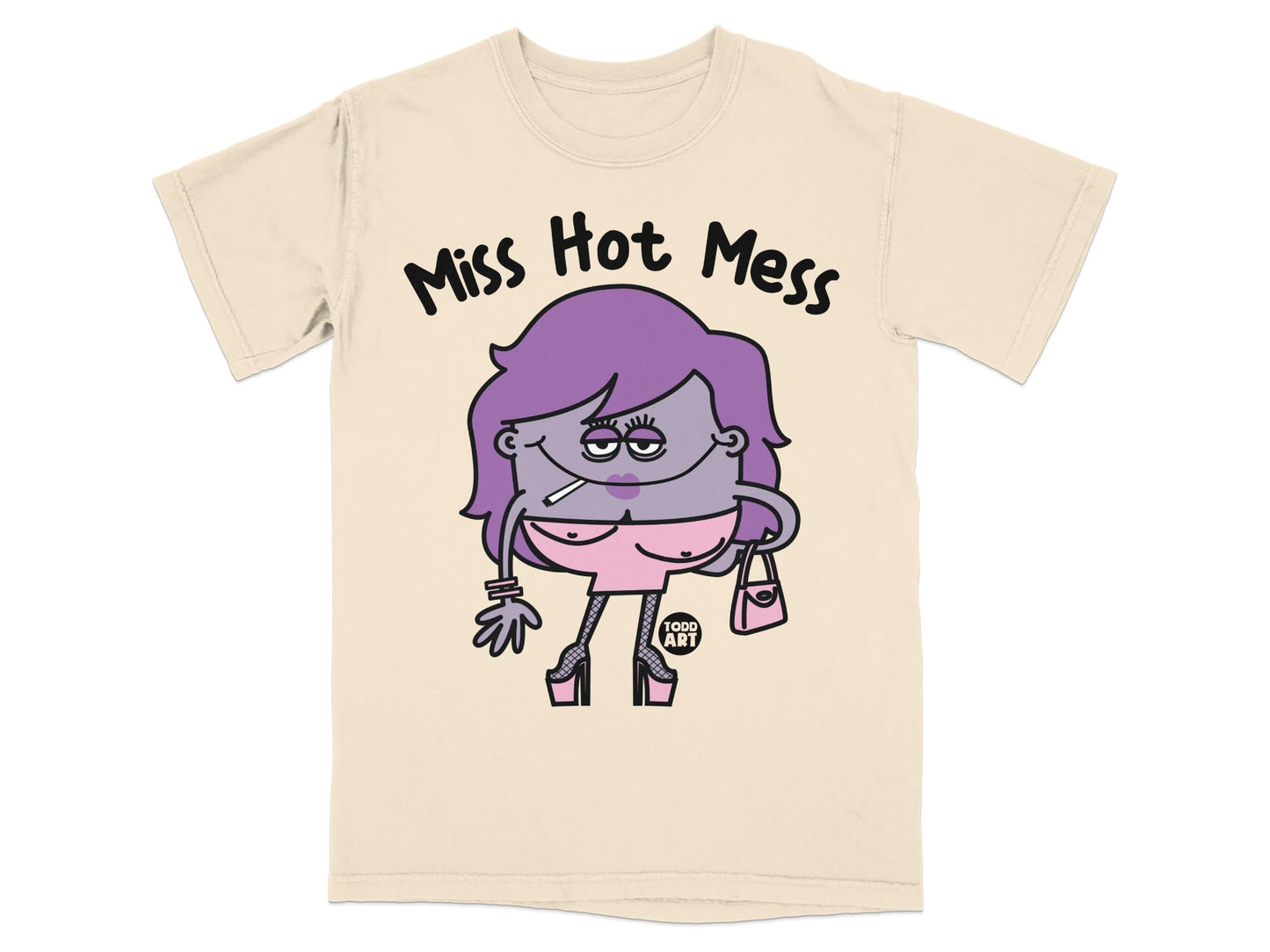 Miss Hot Mess Graphic Design T-shirt