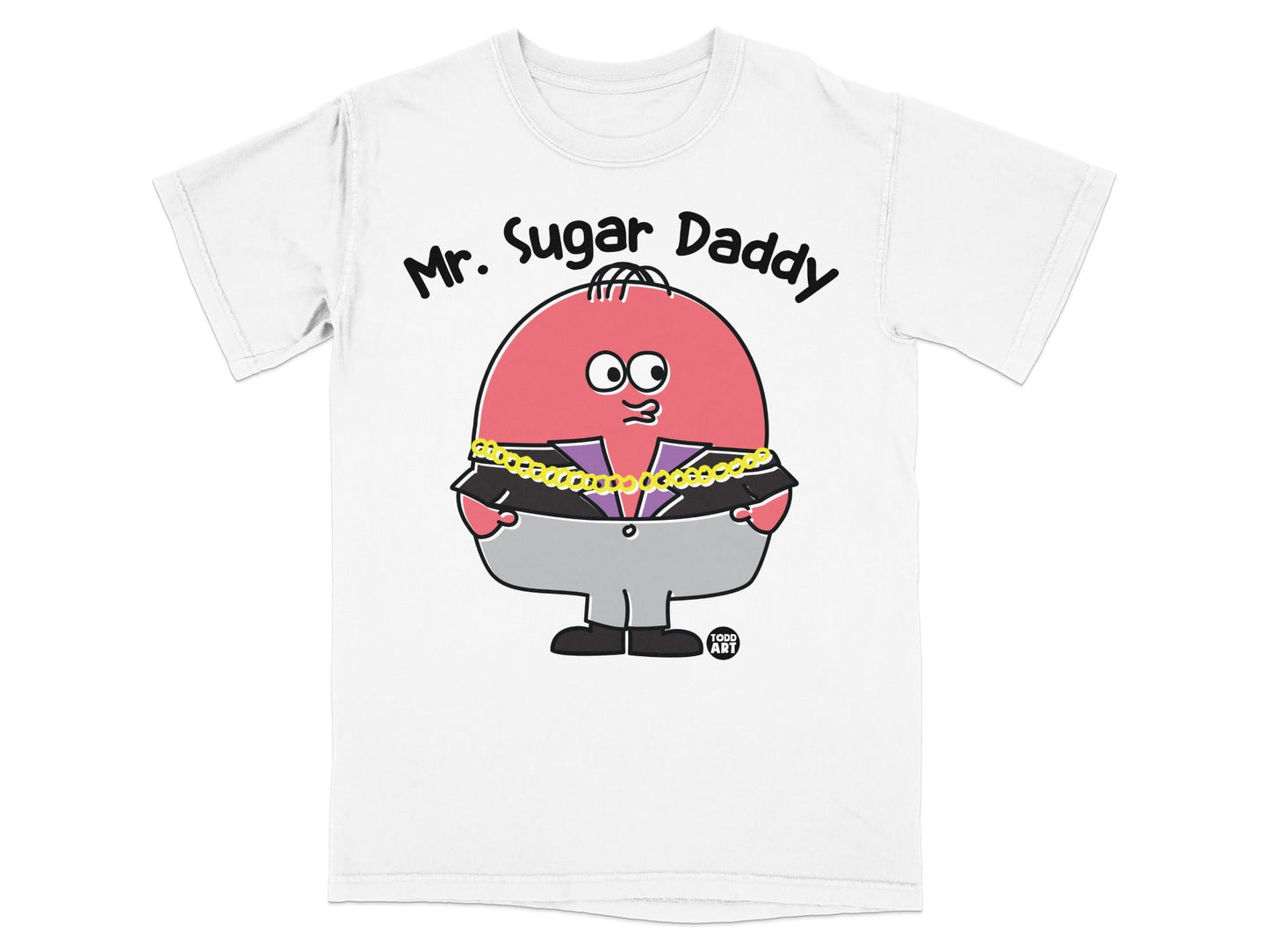 Mr. Sugar Daddy Todd Art Character T-shirt