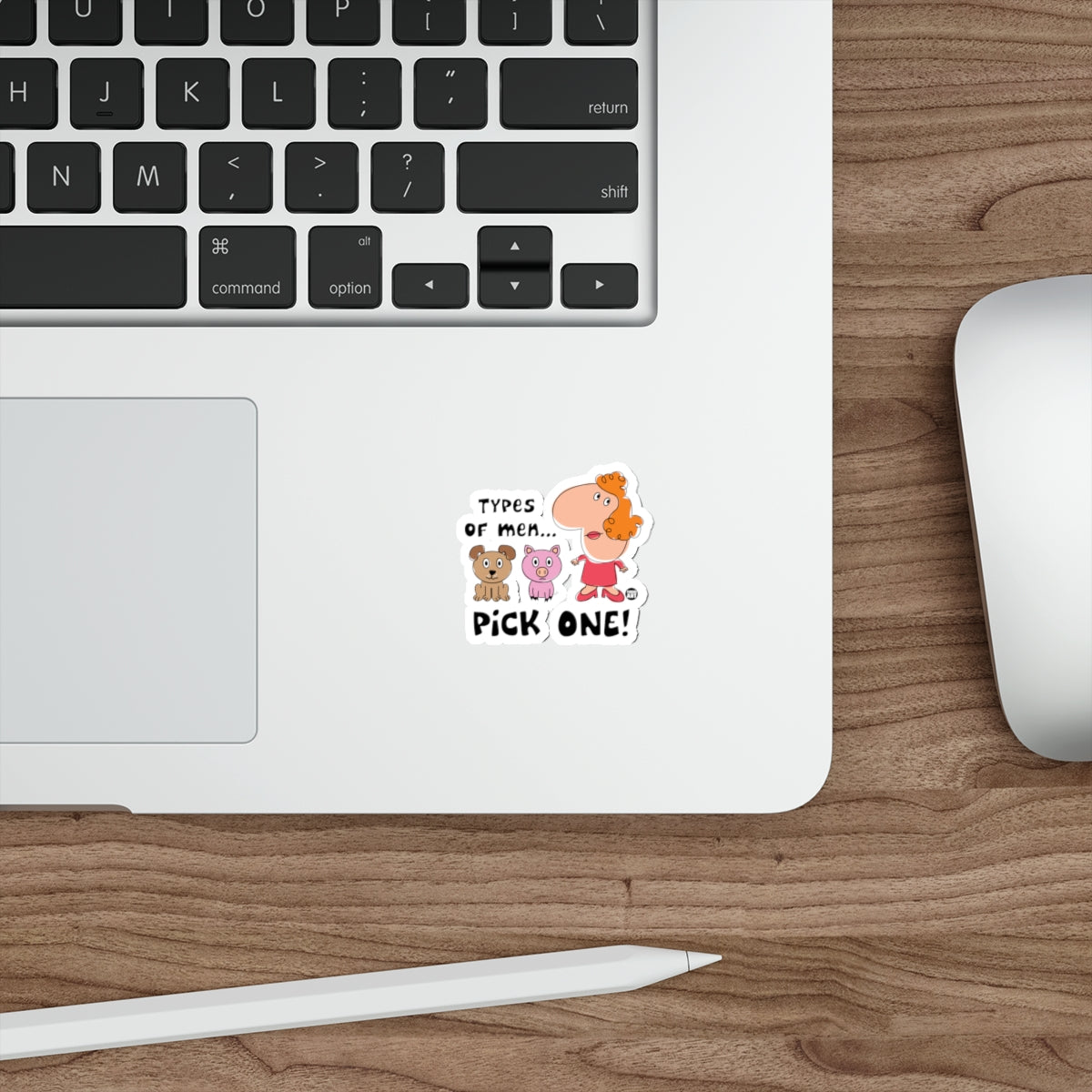 Types of Men Pick One Cute Cartoon Sticker
