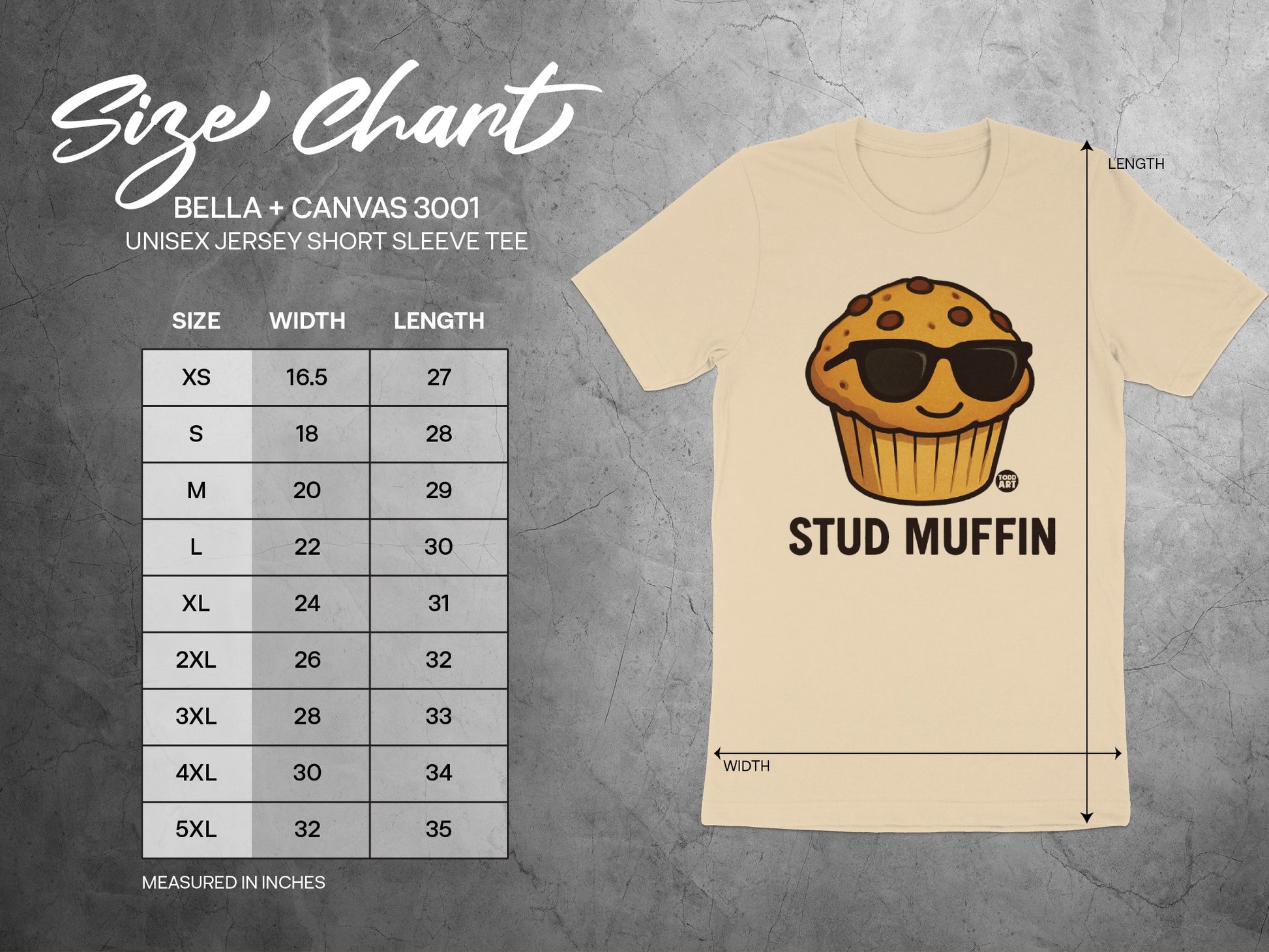 Stud Muffin Graphic Unisex Jersey Short Sleeve Tee