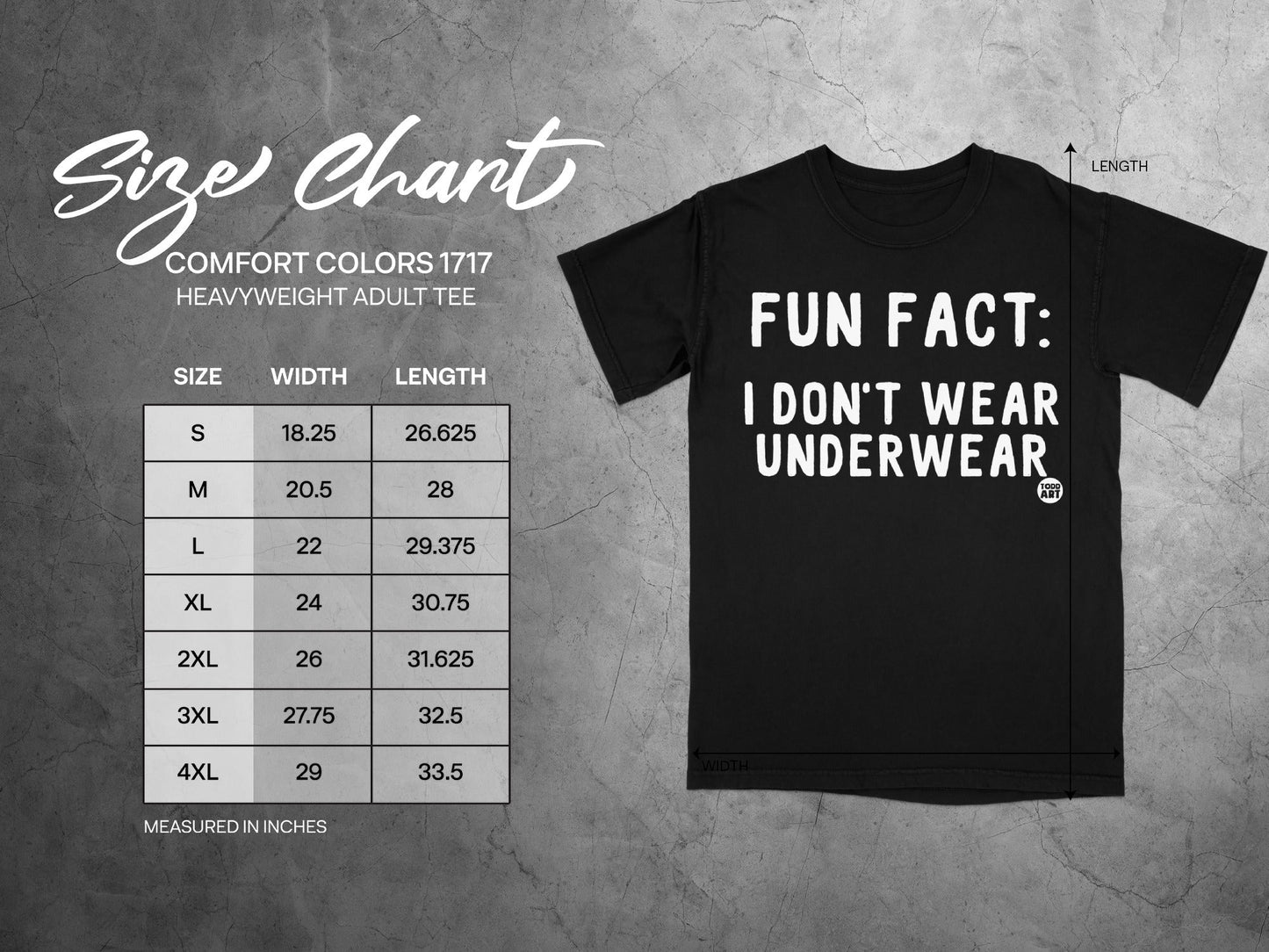 Fun Fact I Don't Wear Underwear T-Shirt