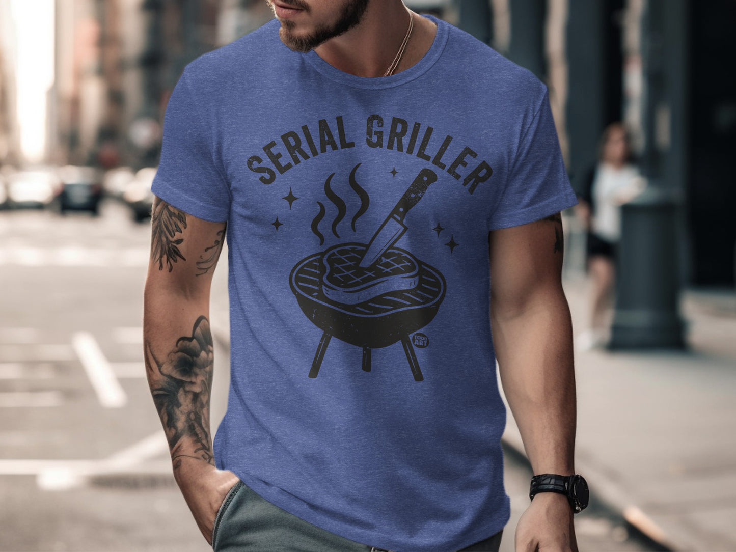 Serial Griller Graphic T Shirt Cool Novelty Top product type