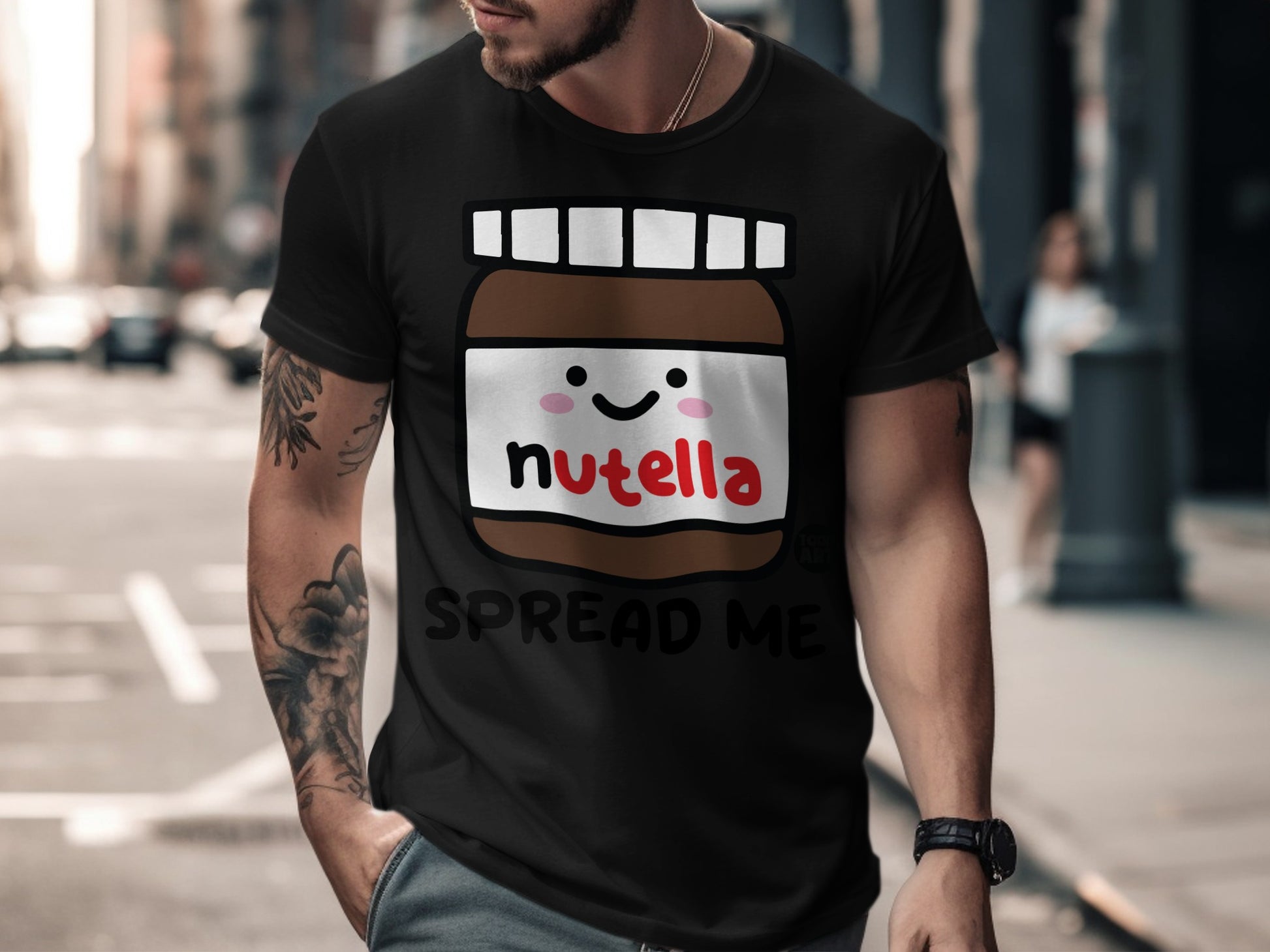 Cute Nutella Character Spread Me T-Shirt for Food Lovers