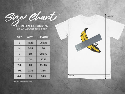 COMFORT COLORS 1717 TODD ART Banana Taped Adult Tee product type