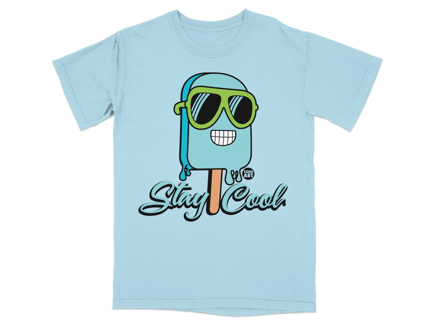 Stay Cool Popsicle with Sunglasses Graphic T-Shirt