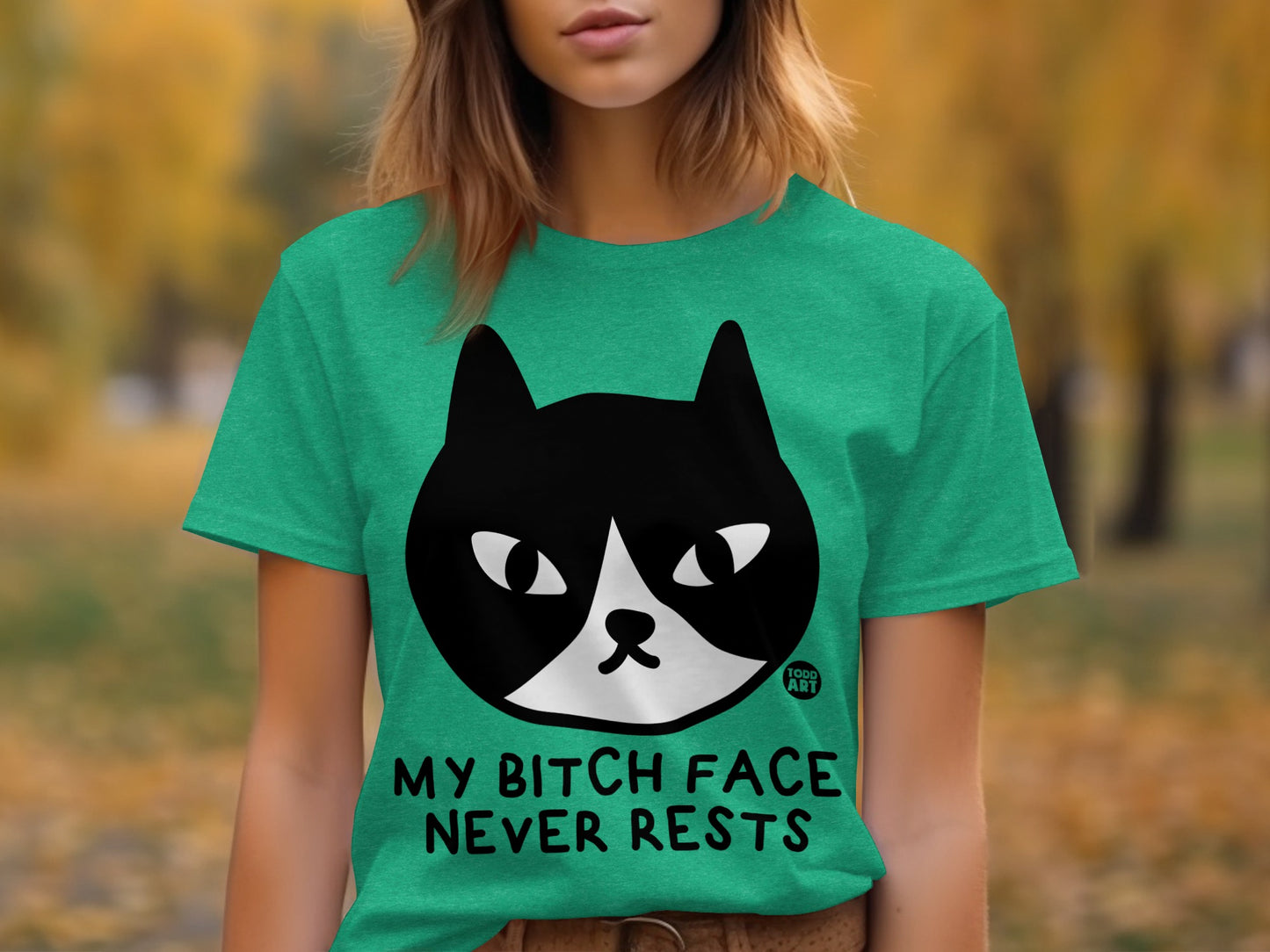 Cat Face My Bitch Face Never Rests T-shirt