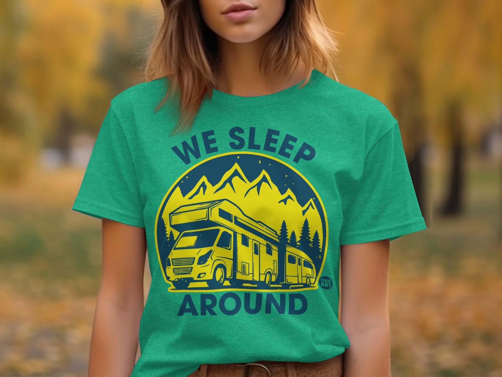 We Sleep Around RV Camping Adventure T-shirt