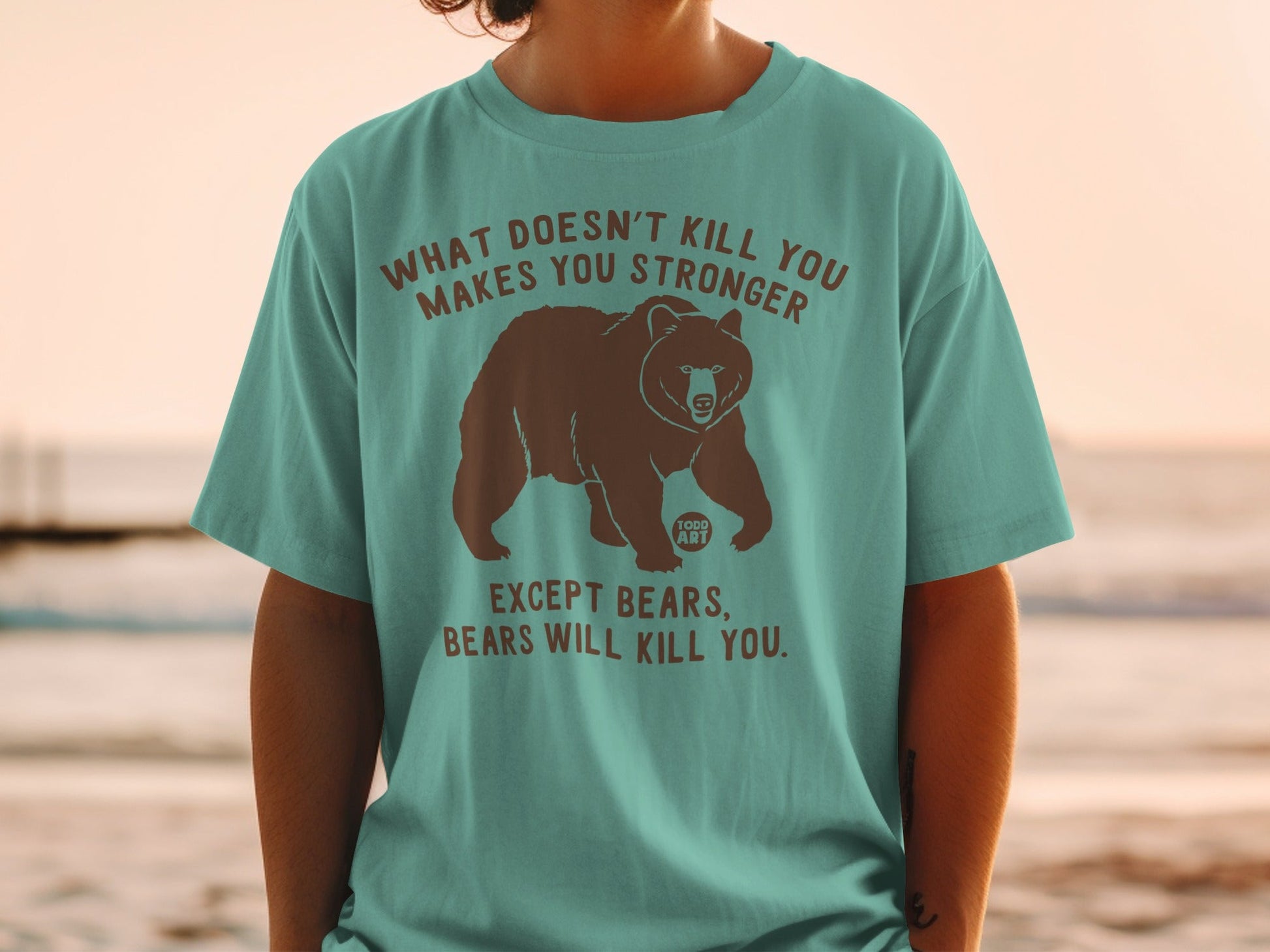 What Doesn't Kill You Except Bears Graphic T-Shirt