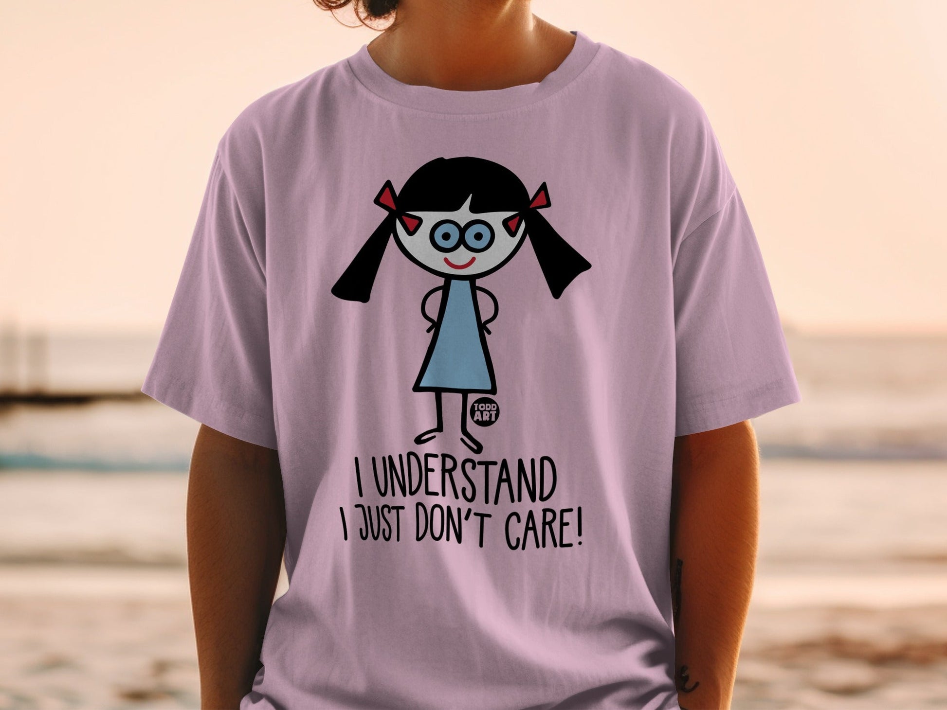I Understand I Just Don't Care Graphic Tee Shirt