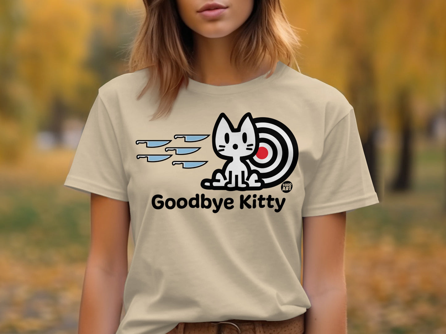 Goodbye Kitty Graphic T-Shirt for Cat Lovers