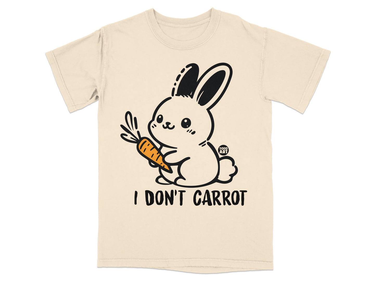 I Don't Carrot Cute Bunny Graphic T-Shirt