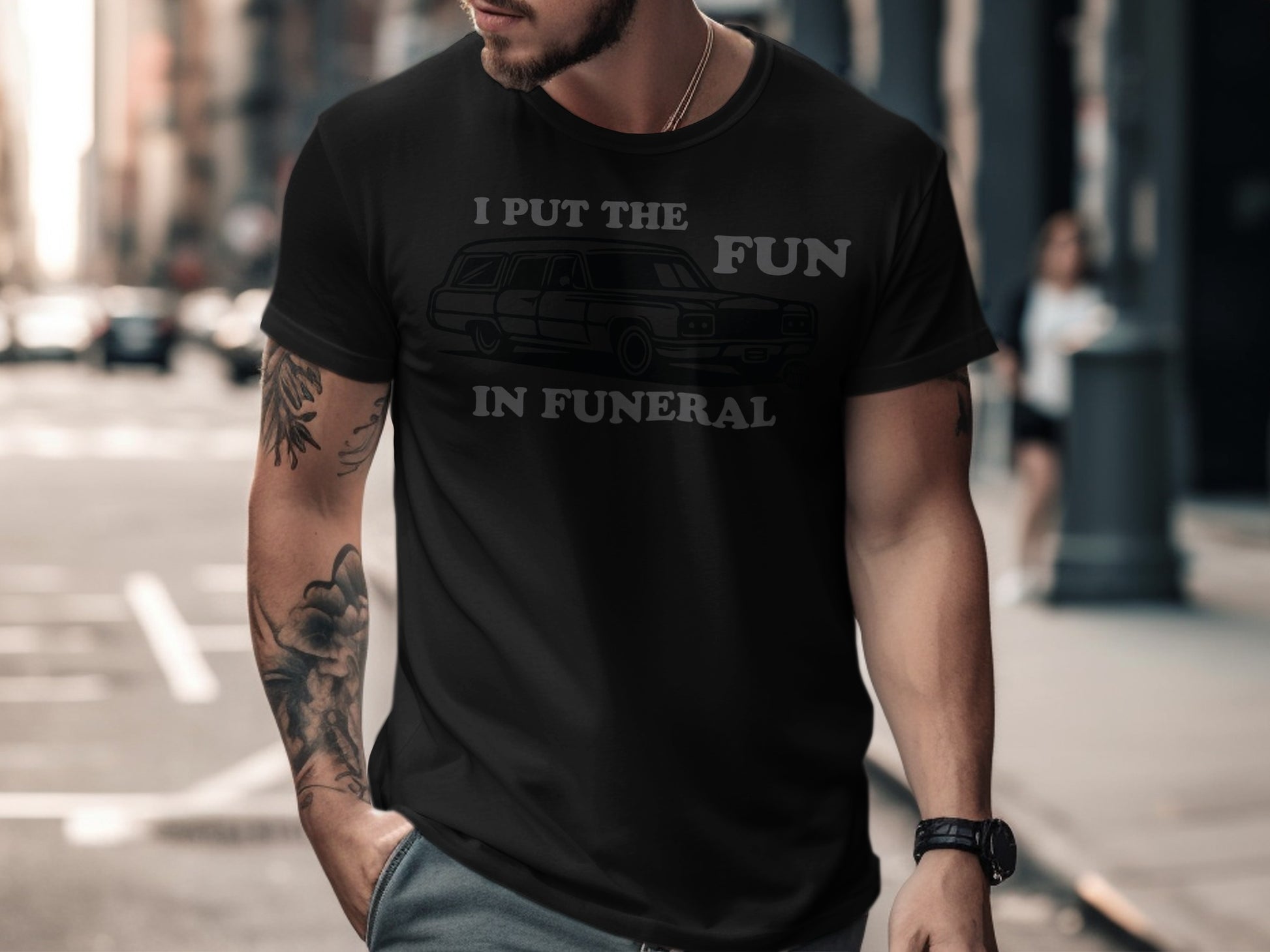 I Put the Fun in Funeral Graphic T-Shirt