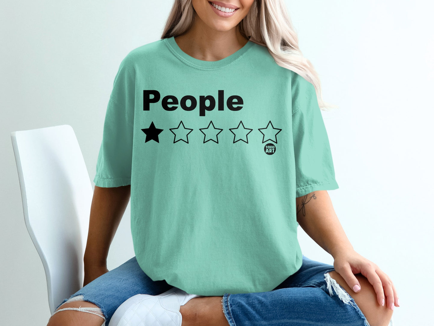 People Black Star Four Empty Stars TODD ART product type