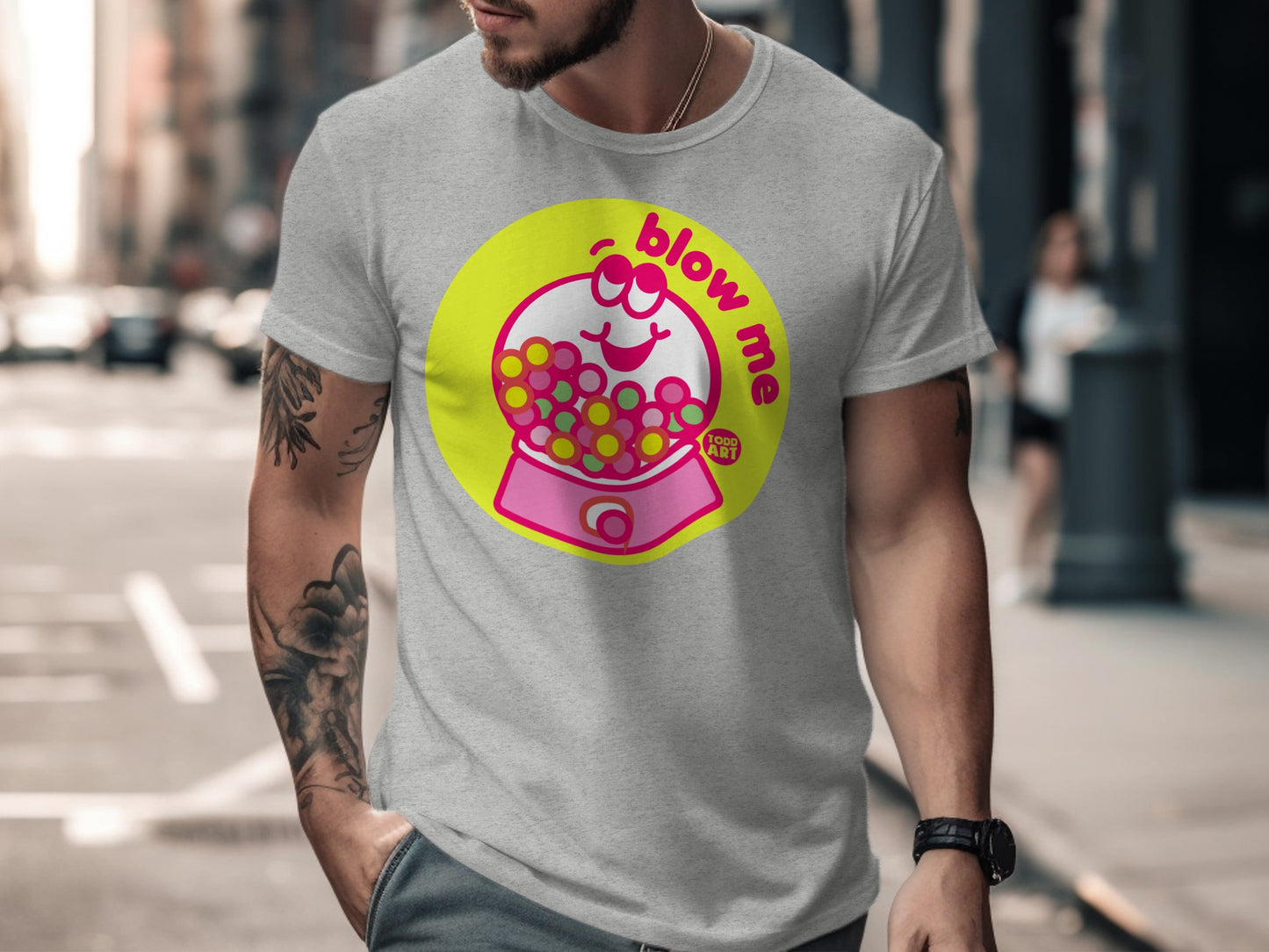 Blow Me Bubble Gum Machine Inspired T-Shirt