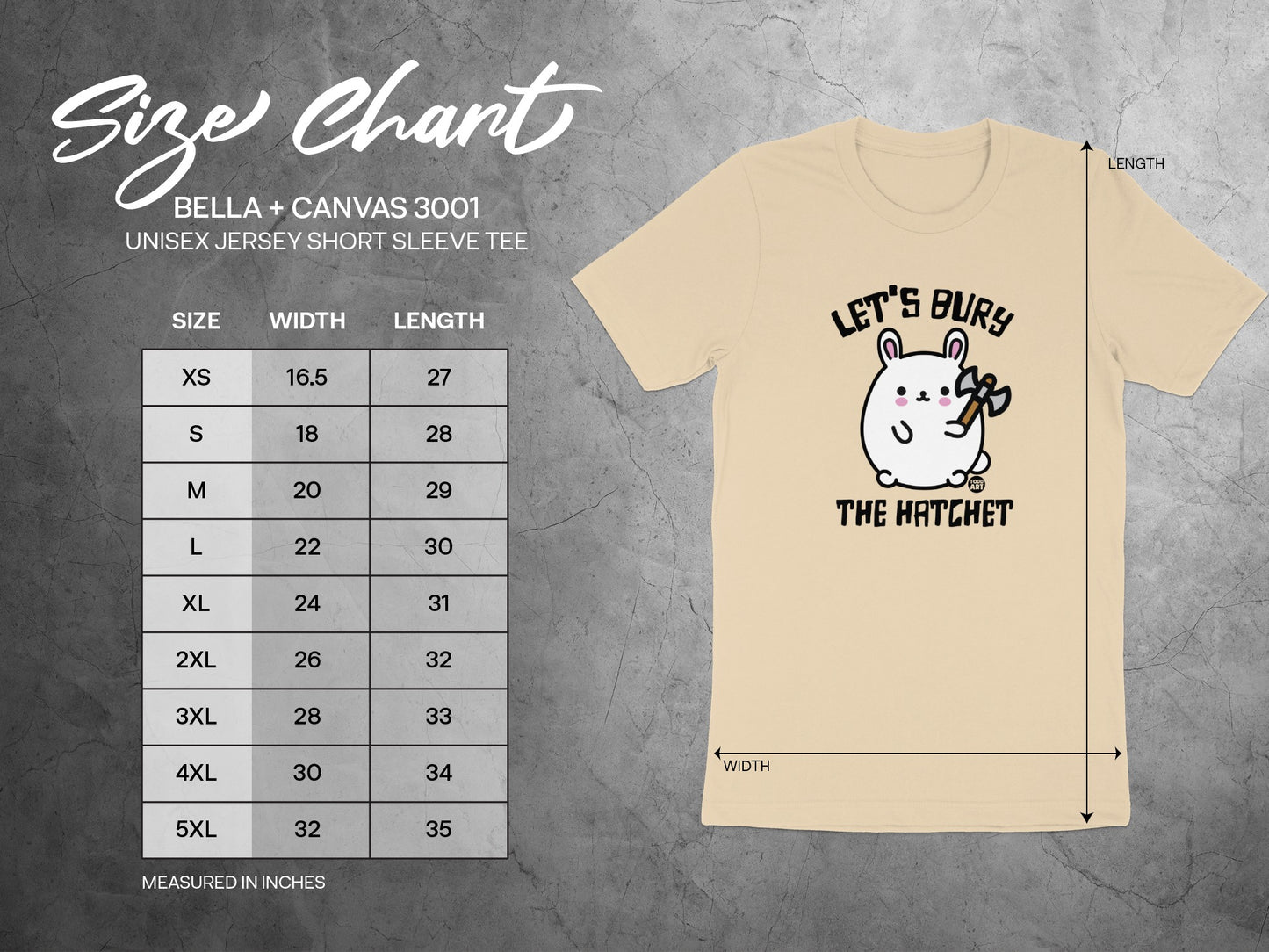 Let's Bury The Hatchet Unisex Jersey Short Sleeve Tee