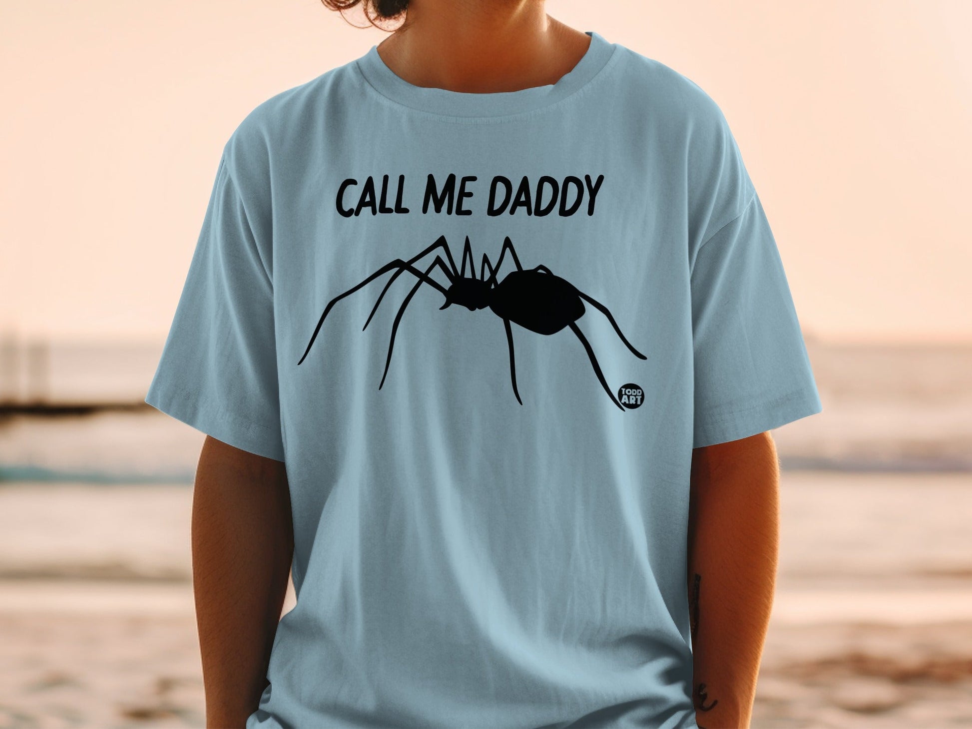Call Me Daddy Spider Graphic Printed T-Shirt