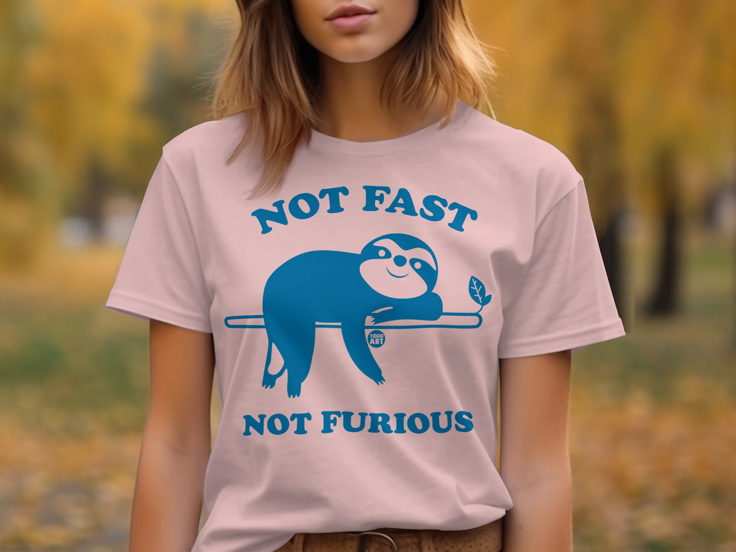 Not Fast Not Furious Sloth Graphic T-Shirt