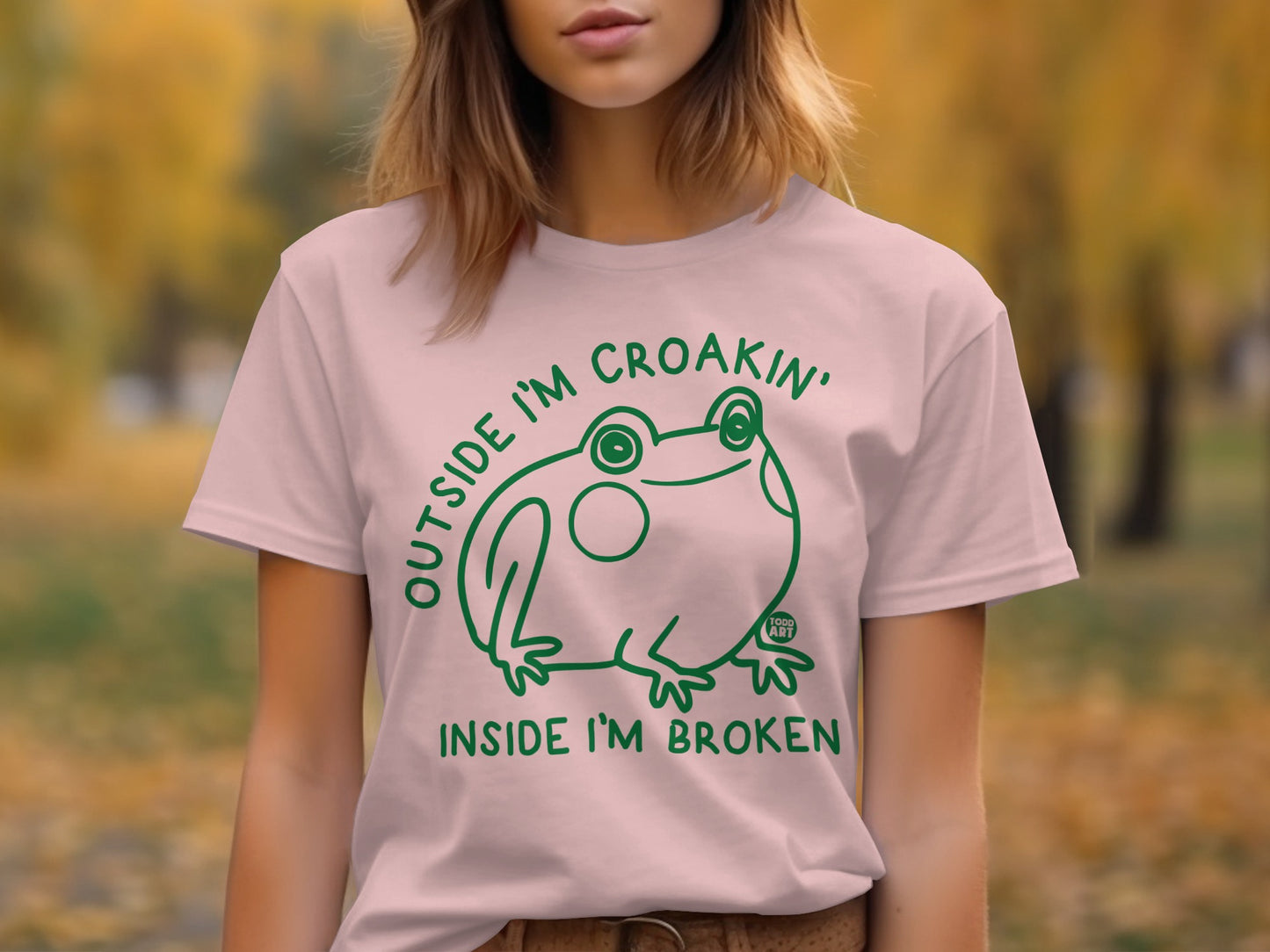 Funny Frog Graphic Women's T-Shirt product type