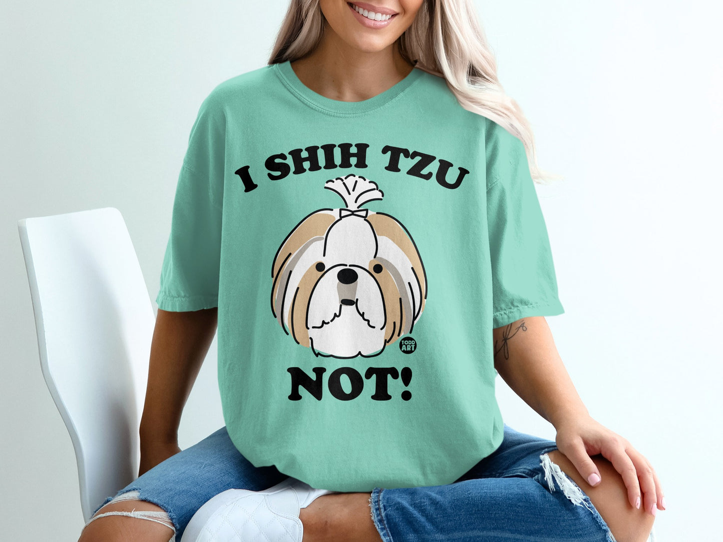 I Shih Tzu Not Graphic Tee Funny Dog Quote Shirt