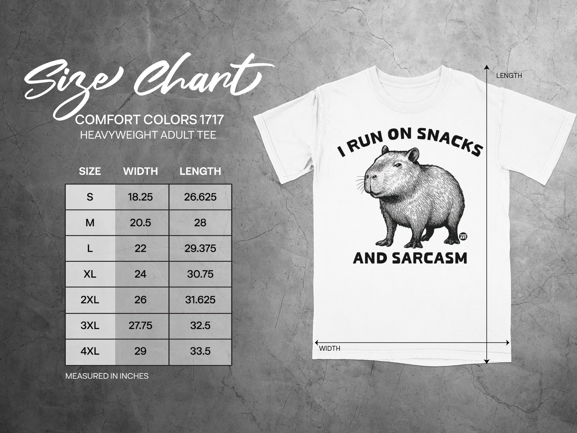I Run On Snacks And Sarcasm T-Shirt for Adults