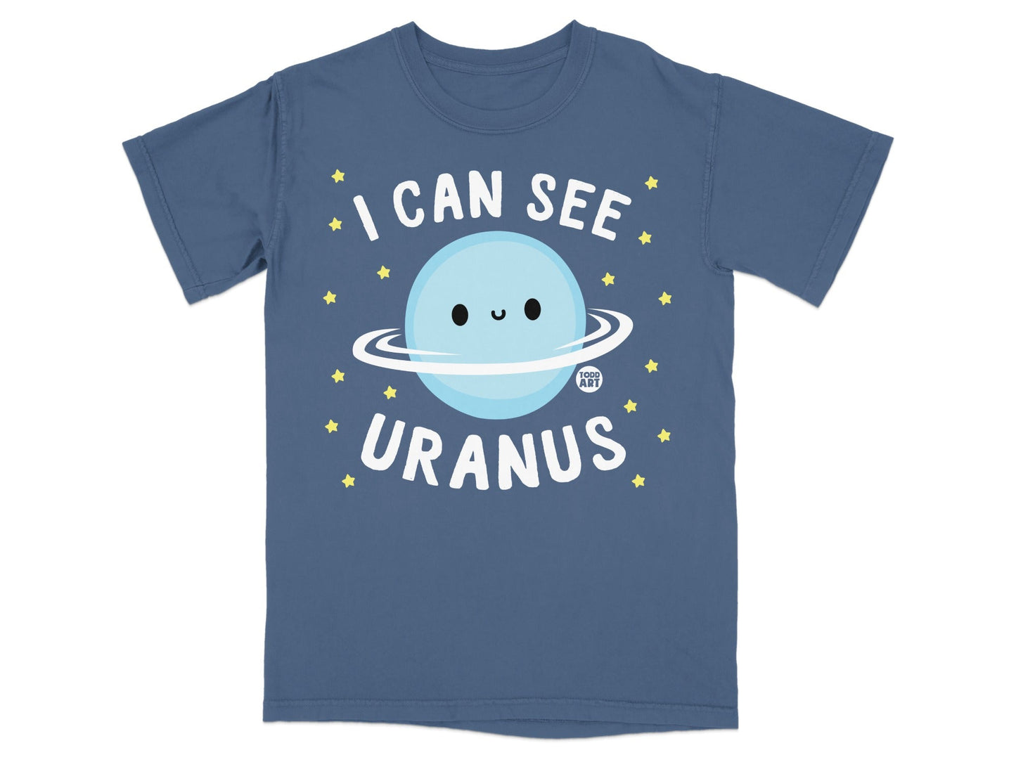 I Can See Uranus Cute Planet Graphic T-Shirt