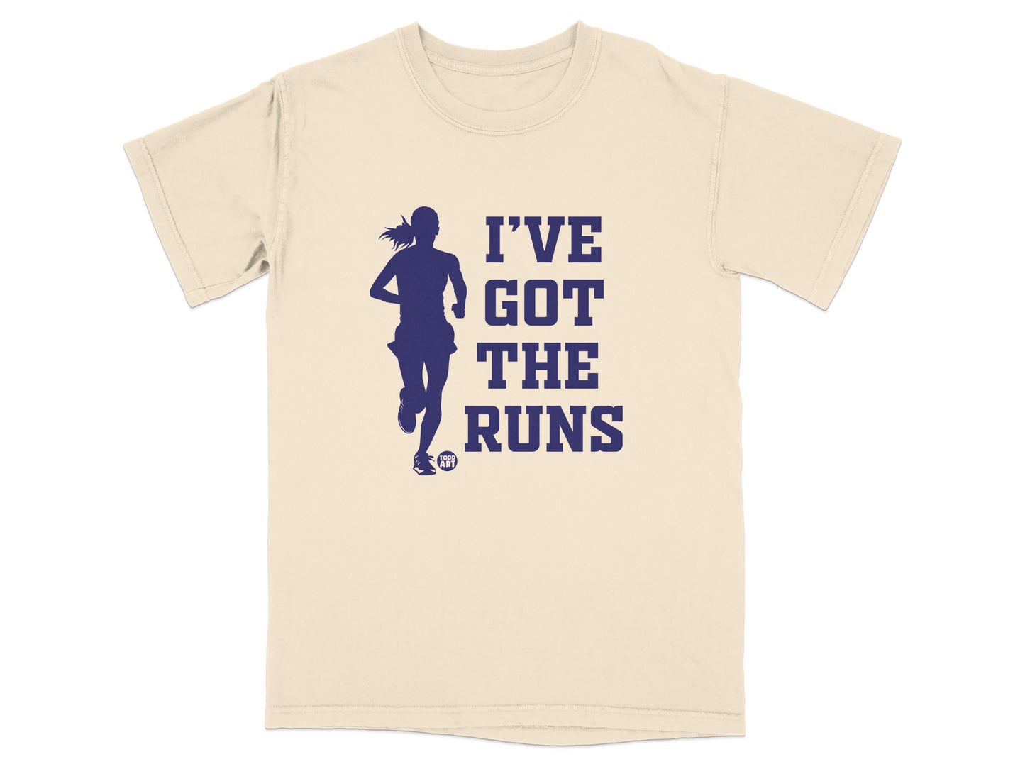 I'VE GOT THE RUNS Running Woman Cream Color product type