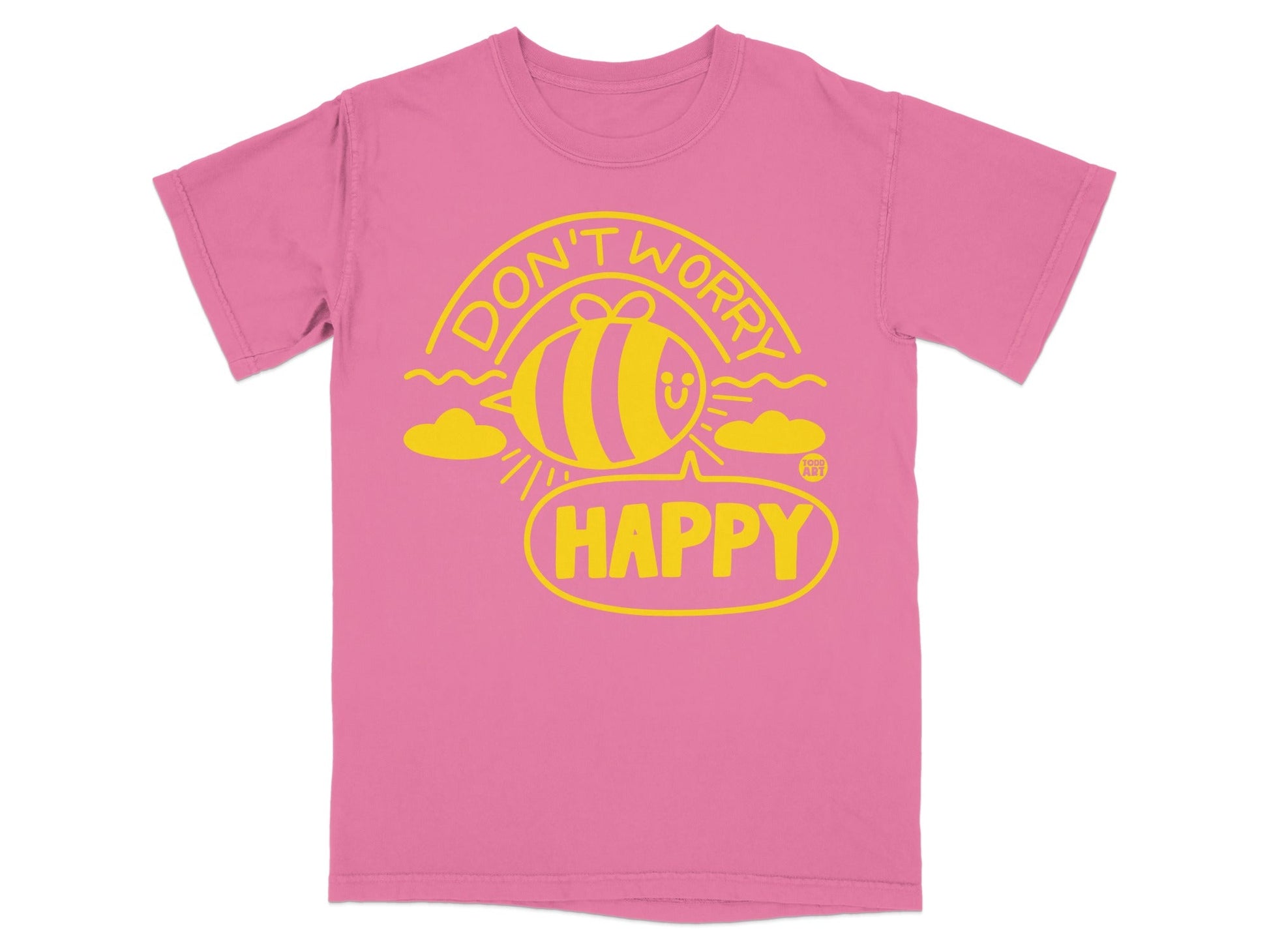 Don't Worry Be Happy Motivational Graphic T-Shirt