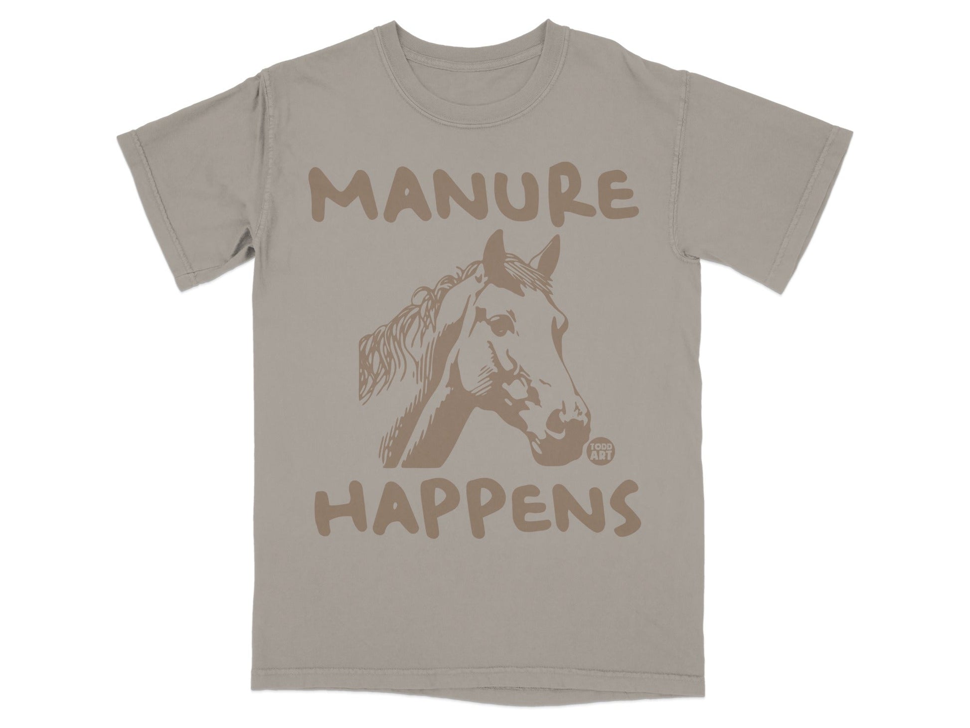 Manure Happens Horse Illustration T-shirt