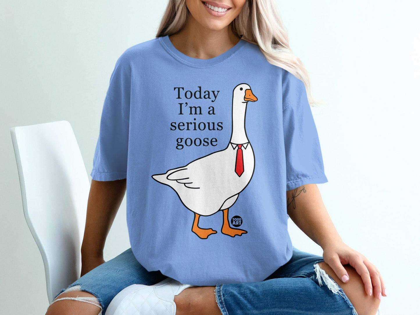 Today I'm a Serious Goose Funny Graphic T-Shirt